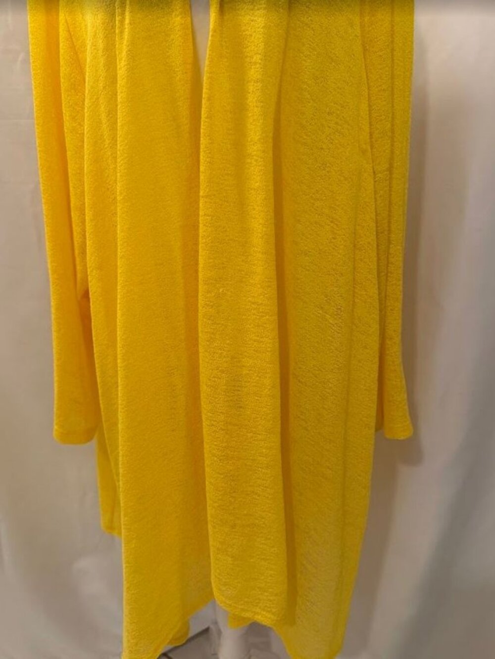 TRAVEL ELEMENTS Yellow Open Cardigan (100% Polyester) - 3x